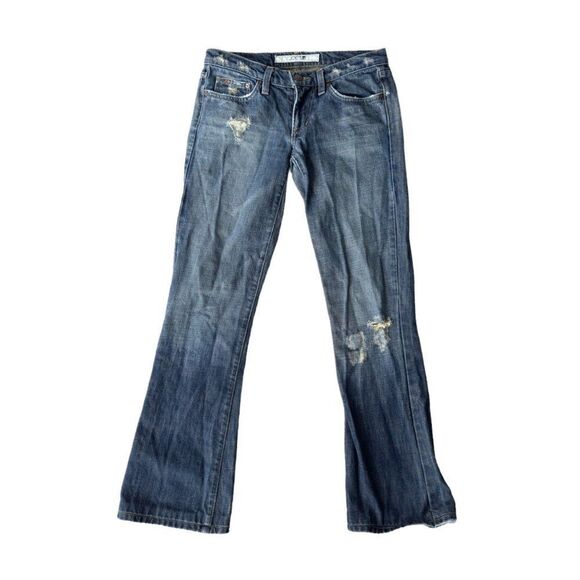 Joe's Jeans Distressed Medium Wash Boot Cut Jeans Made in USA Women's 26 - Picture 1 of 10